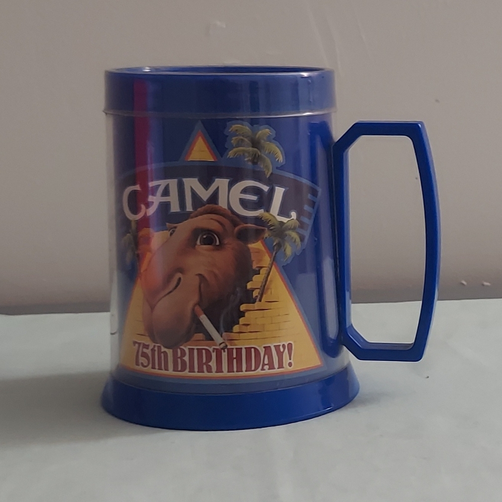 Camel 75th Birthday Blue Promotional Mug